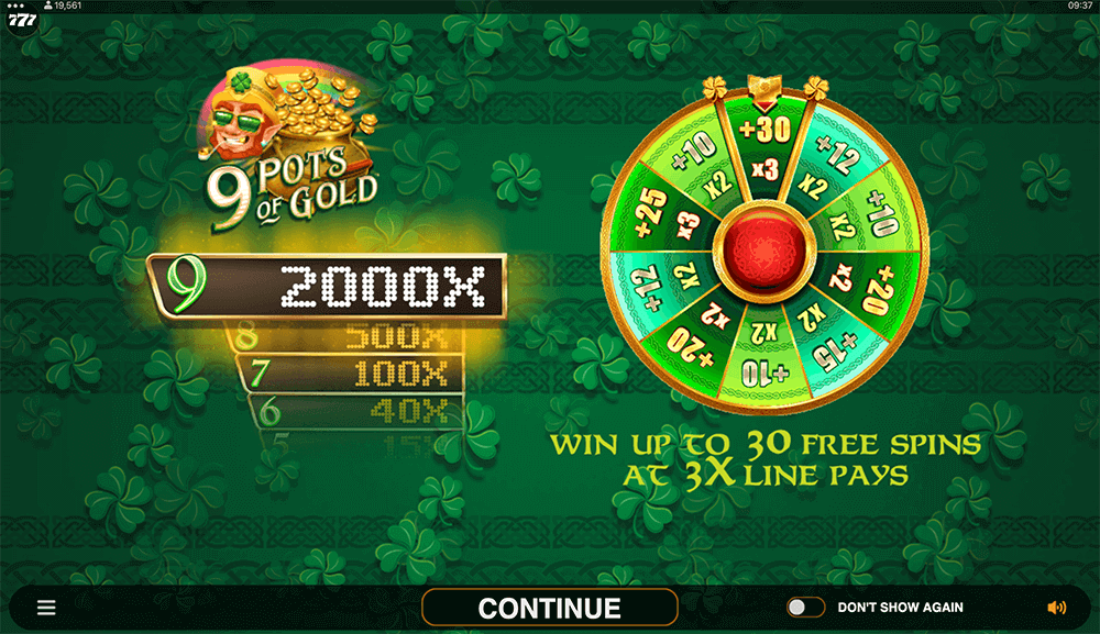 9 Pots Of Gold Rules 9 Pots Of Gold Rules